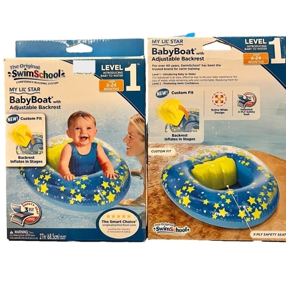 SwimSchool Baby Boat with adjustable seat rest- Level 1 6-24 months - Picture 2 of 5